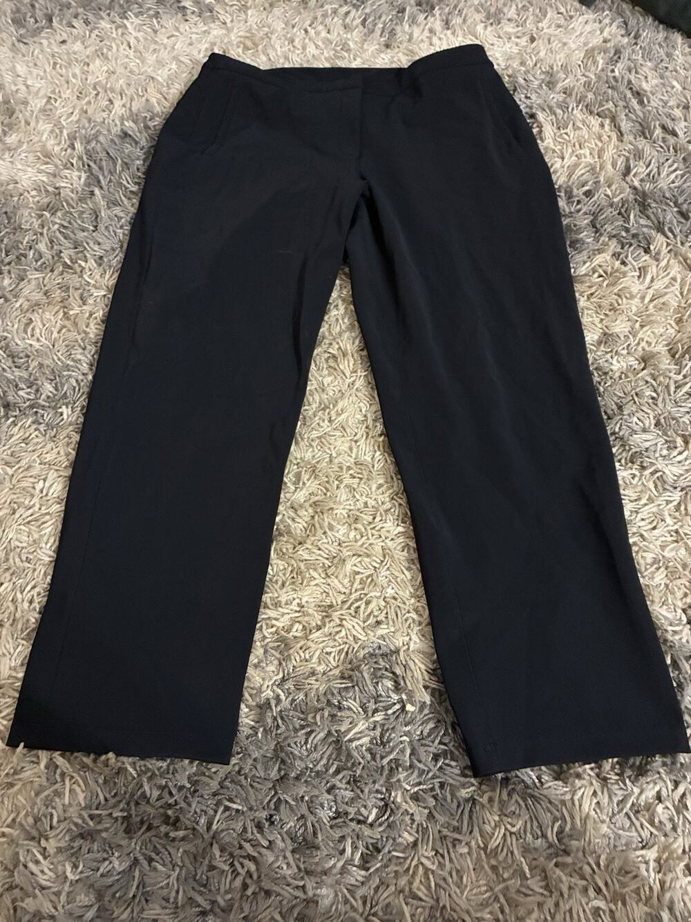 Lululemon On The Move Pant Black Ankle Trouser Size 12